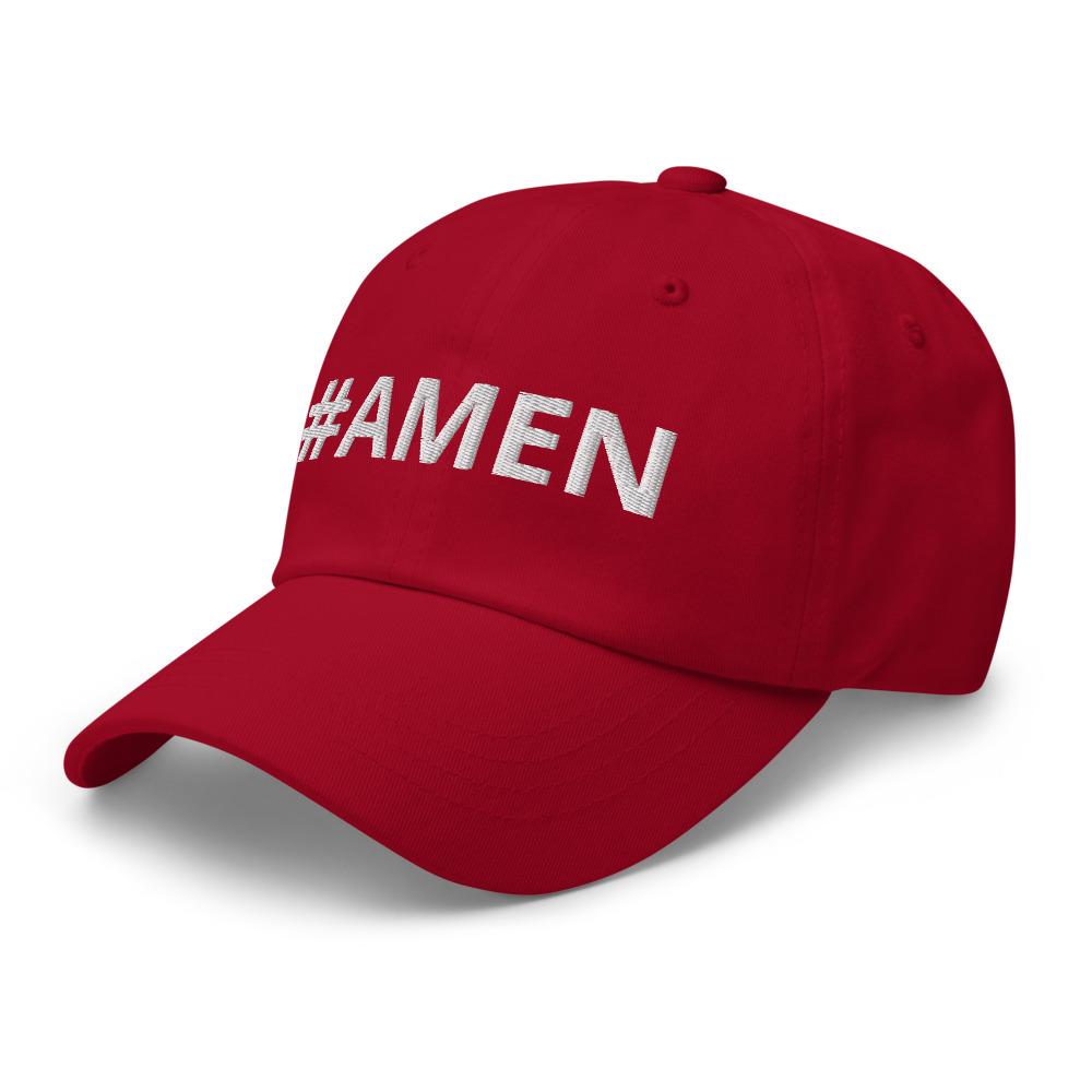 Graphic Baseball Cap, #Amen Adjustable Snapback Hat