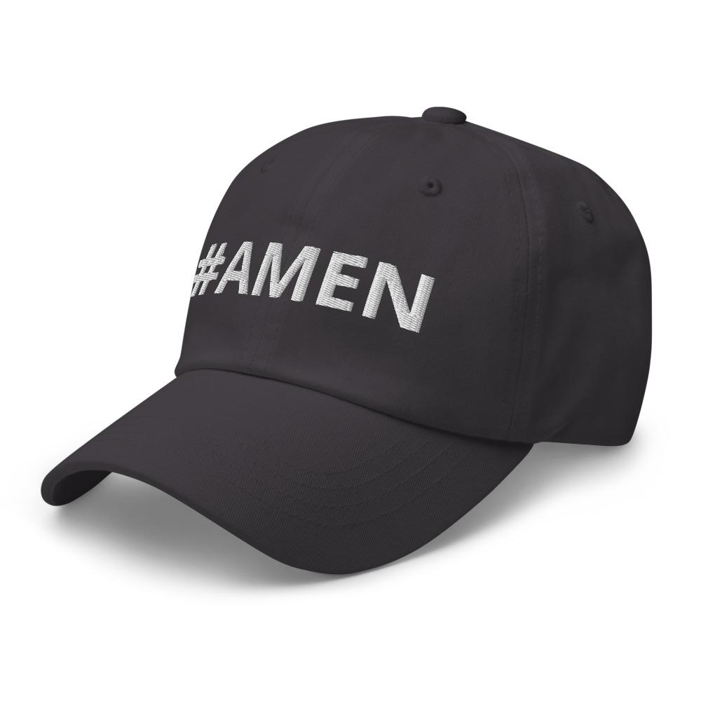 Graphic Baseball Cap, #Amen Adjustable Snapback Hat