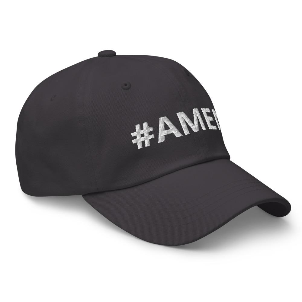 Graphic Baseball Cap, #Amen Adjustable Snapback Hat