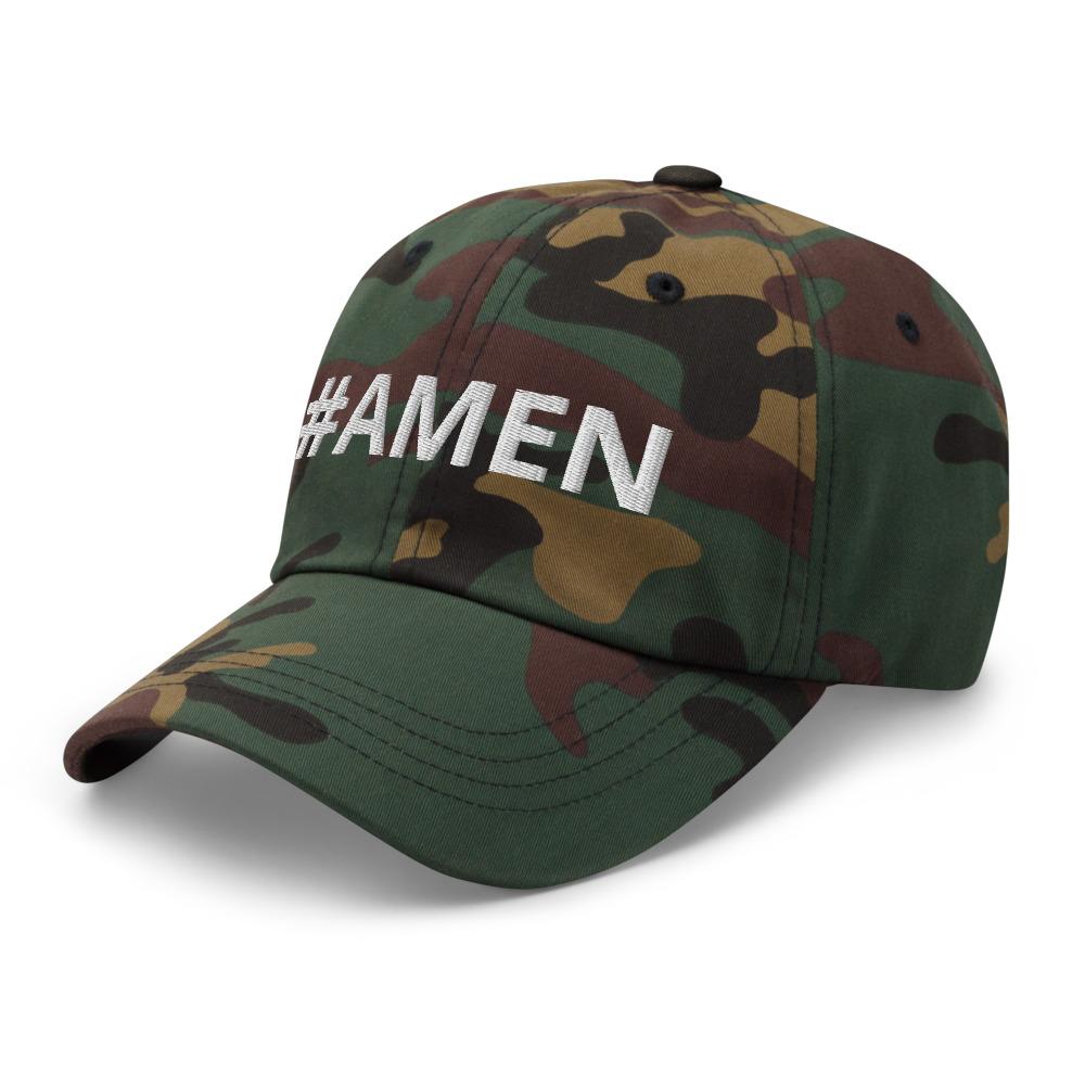 Graphic Baseball Cap, #Amen Adjustable Snapback Hat