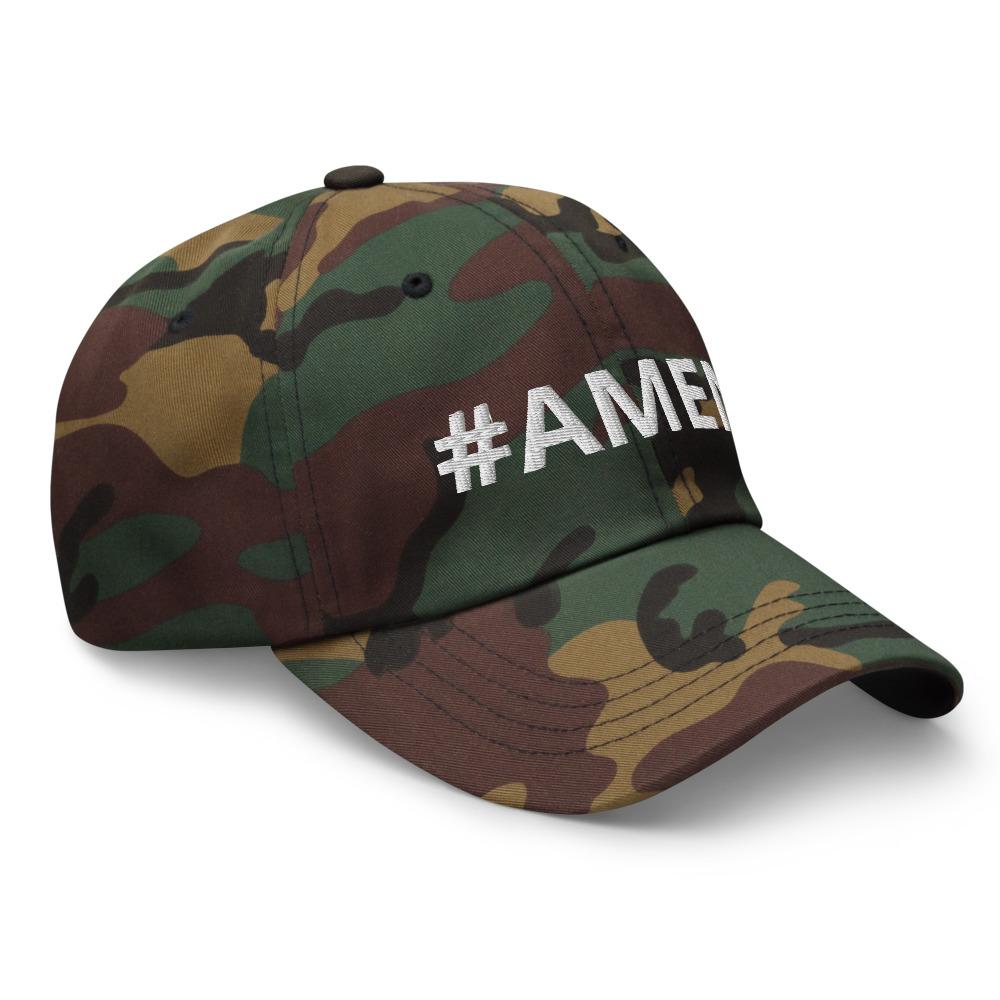 Graphic Baseball Cap, #Amen Adjustable Snapback Hat