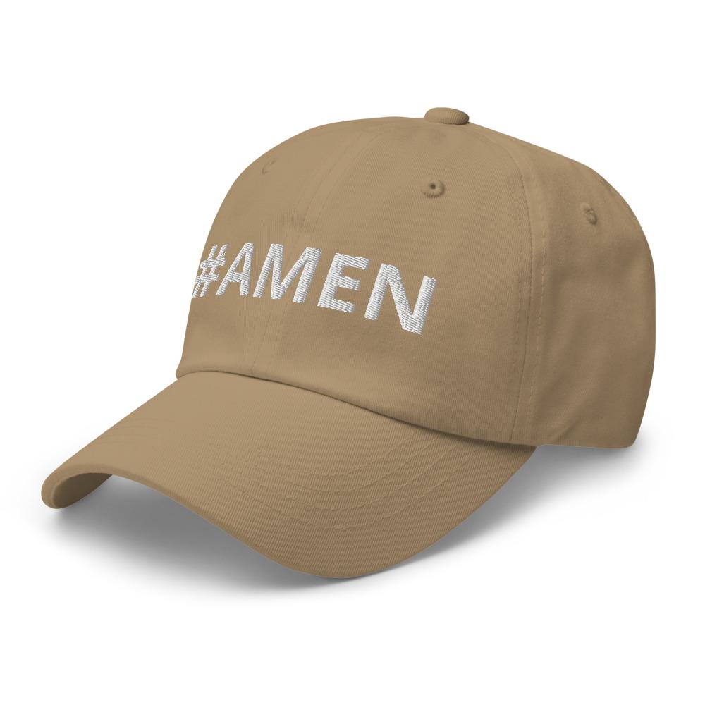 Graphic Baseball Cap, #Amen Adjustable Snapback Hat
