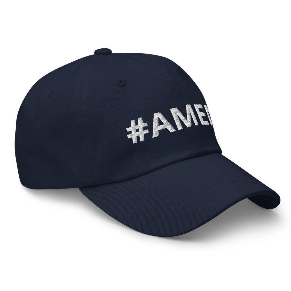 Graphic Baseball Cap, #Amen Adjustable Snapback Hat
