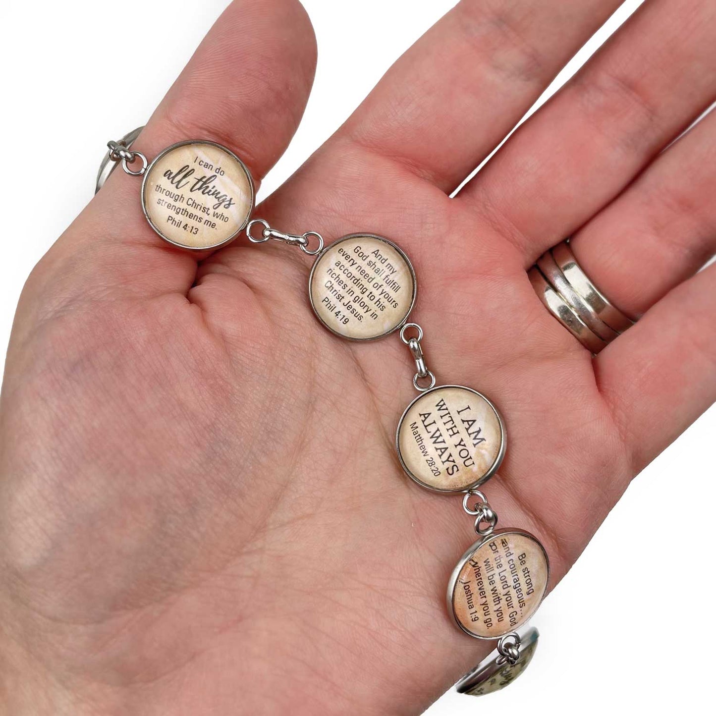 I Believe In the Name of Jesus – Apostle's Creed Glass Charm Stainless