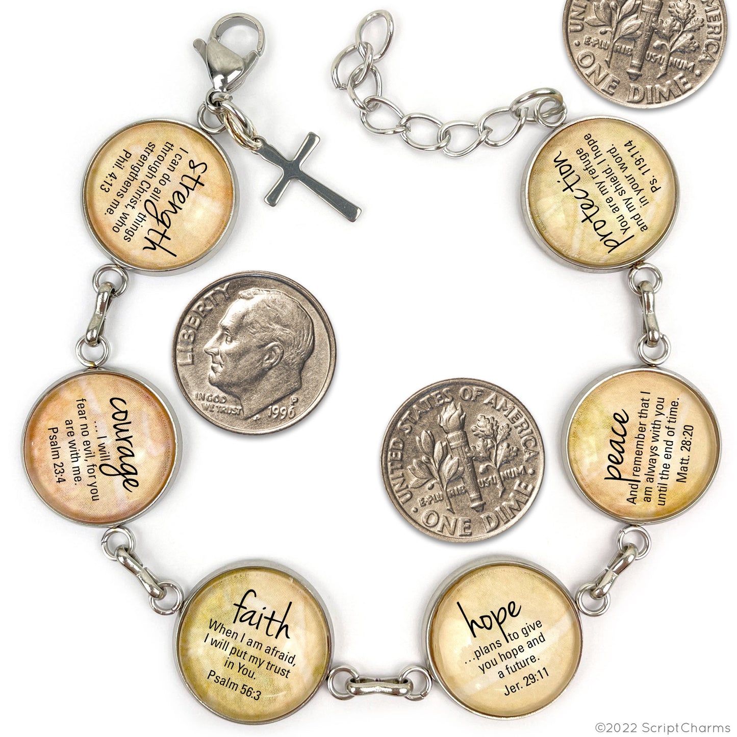 I Believe In the Name of Jesus – Apostle's Creed Glass Charm Stainless