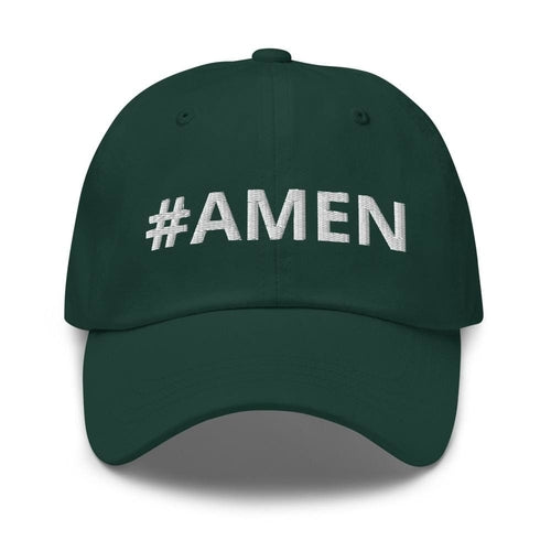 Graphic Baseball Cap, #Amen Adjustable Snapback Hat