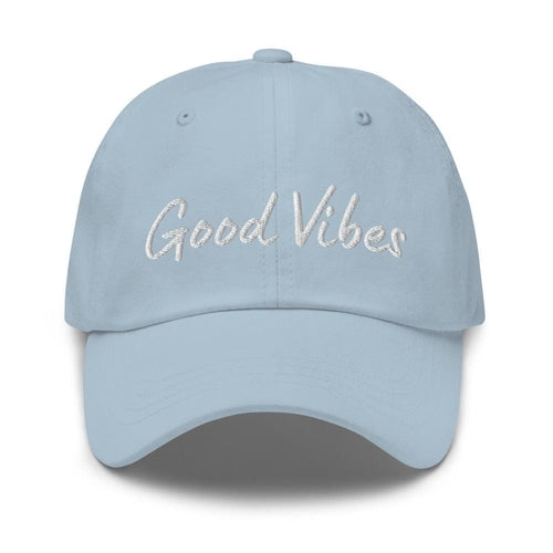 Graphic Baseball Cap, Good Vibes Adjustable Chino Hat