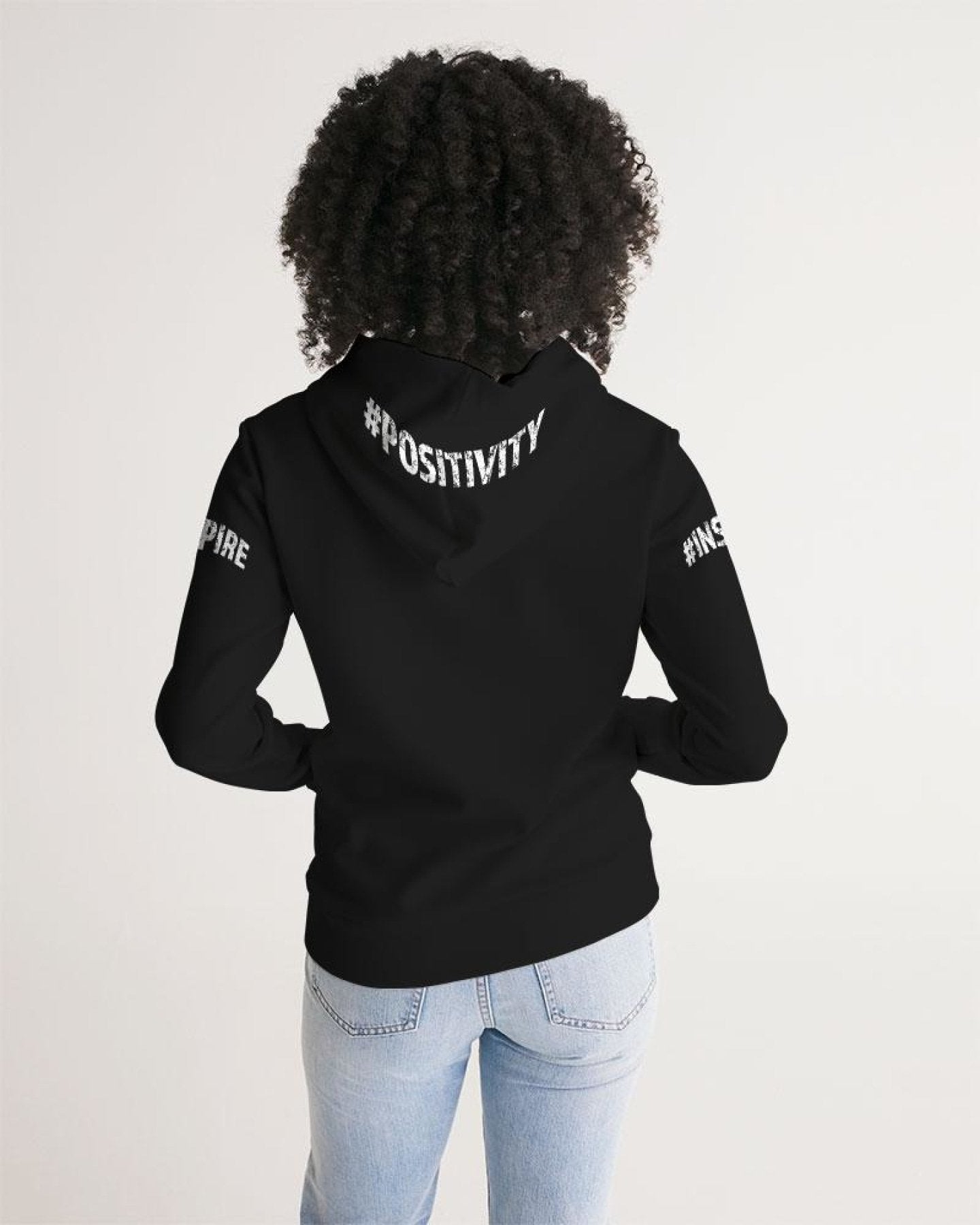 Womens Hoodie - Pullover Hooded Sweatshirt - Graphic/Inspire