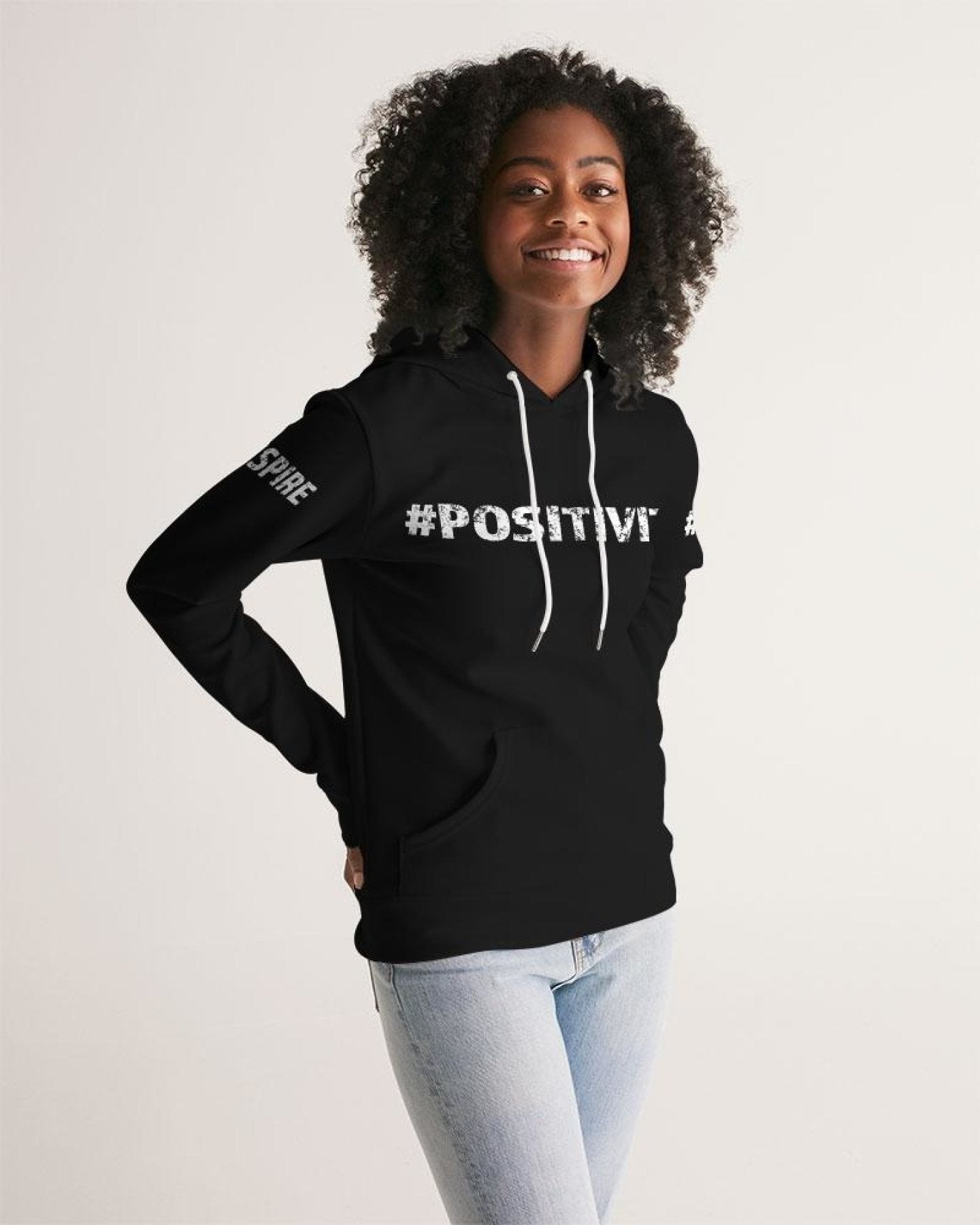 Womens Hoodie - Pullover Hooded Sweatshirt - Graphic/Inspire