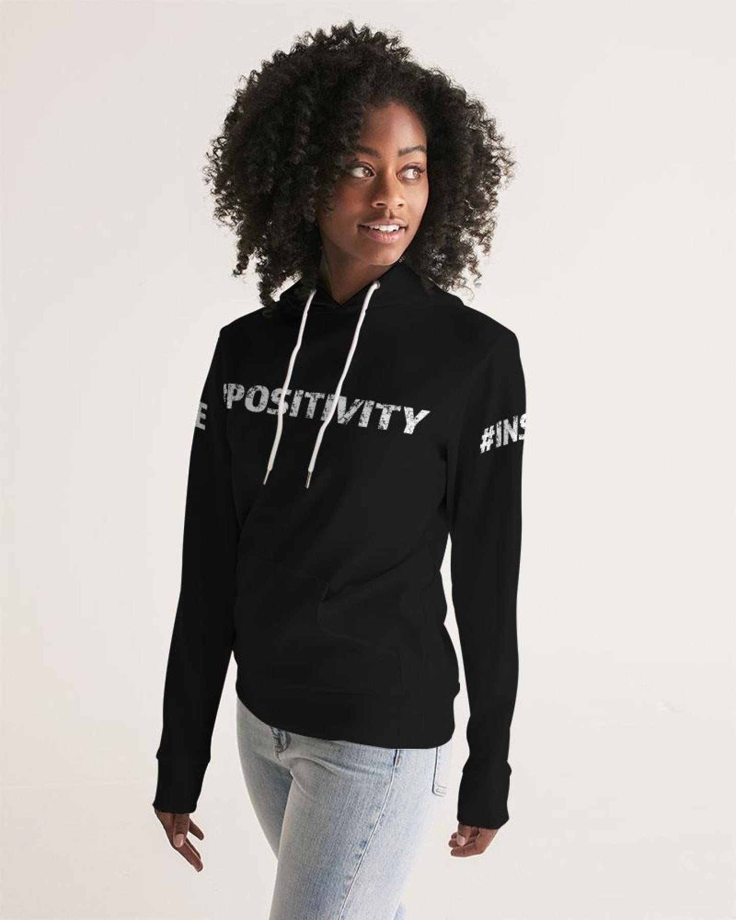 Womens Hoodie - Pullover Hooded Sweatshirt - Graphic/Inspire
