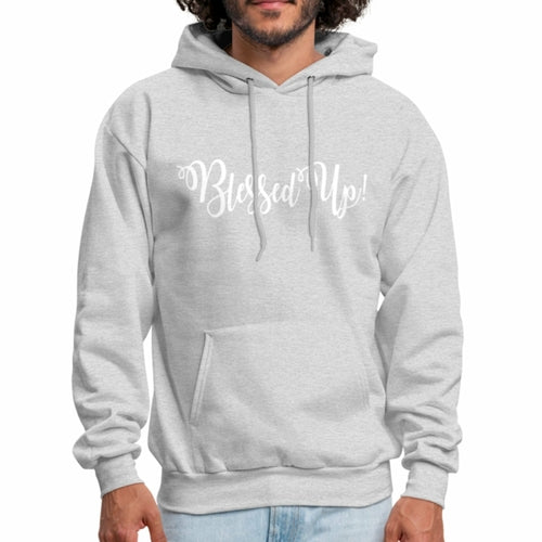 Mens Hoodie - Pullover Hooded Sweatshirt - Graphic/Blessed Up