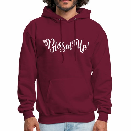 Mens Hoodie - Pullover Hooded Sweatshirt - Graphic/Blessed Up