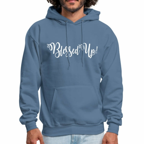 Mens Hoodie - Pullover Hooded Sweatshirt - Graphic/Blessed Up