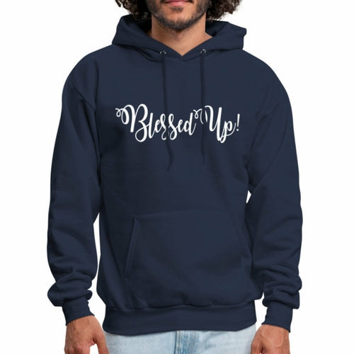 Mens Hoodie - Pullover Hooded Sweatshirt - Graphic/Blessed Up
