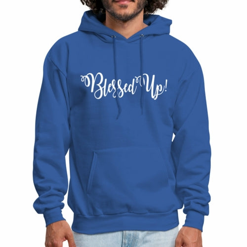 Mens Hoodie - Pullover Hooded Sweatshirt - Graphic/Blessed Up