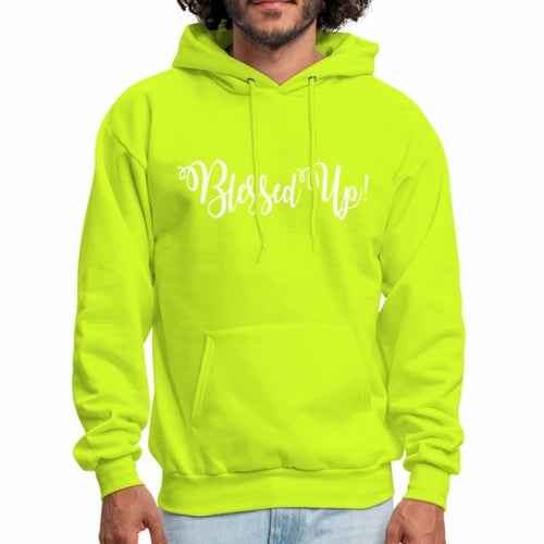 Mens Hoodie - Pullover Hooded Sweatshirt - Graphic/Blessed Up
