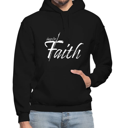 Mens Hoodie - Pullover Hooded Sweatshirt - Graphic/Inspire Faith