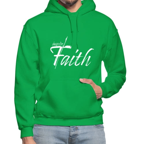 Mens Hoodie - Pullover Hooded Sweatshirt - Graphic/Inspire Faith