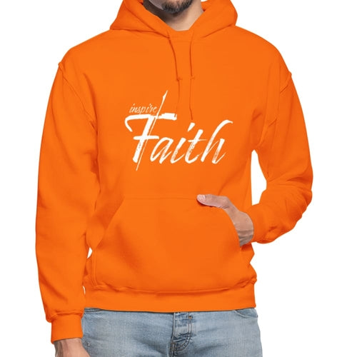Mens Hoodie - Pullover Hooded Sweatshirt - Graphic/Inspire Faith