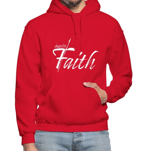 Mens Hoodie - Pullover Hooded Sweatshirt - Graphic/Inspire Faith