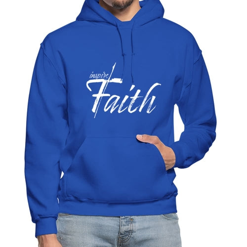 Mens Hoodie - Pullover Hooded Sweatshirt - Graphic/Inspire Faith