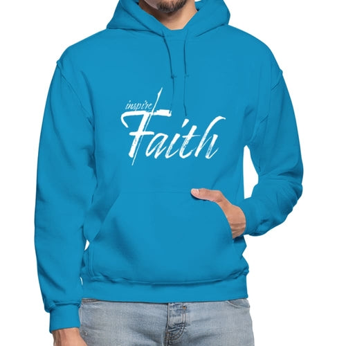 Mens Hoodie - Pullover Hooded Sweatshirt - Graphic/Inspire Faith