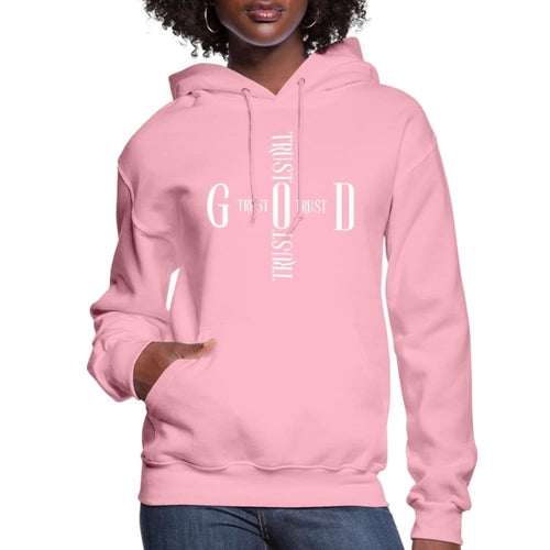 Womens Hoodie, Trust God Cross