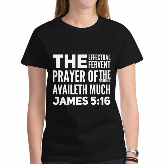 Womens T-Shirt, James 5:16  Graphic Tee