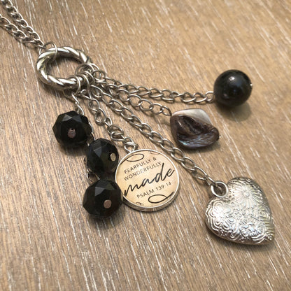 "Love Is All You Need" Charm for Jewelry Making,  16 or 20mm, Silver,