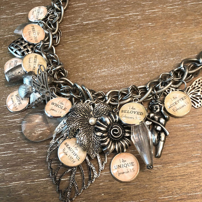 I AM Strong, Beautiful, Unique, Hope Affirmations – Glass Scripture