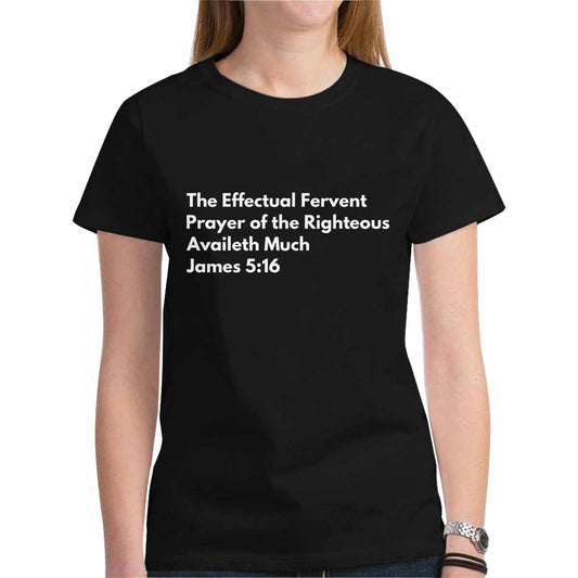 Womens T-Shirt, James 5:16  Graphic Tee
