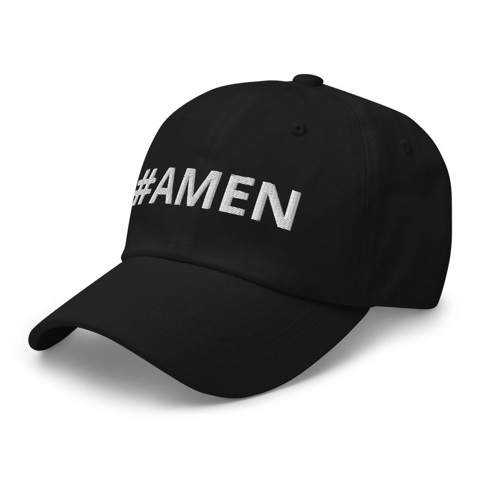 Graphic Baseball Cap, #Amen Adjustable Snapback Hat