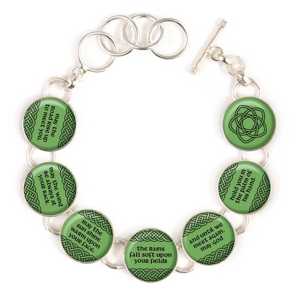 Irish Blessing Silver-Plated Necklace & Bracelet