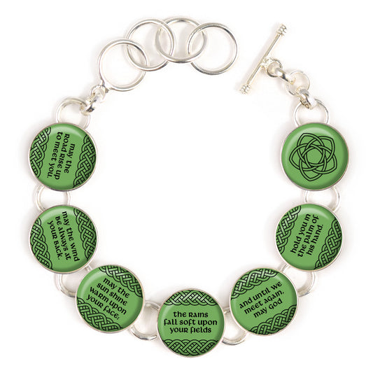 Irish Blessing Silver-Plated Necklace & Bracelet
