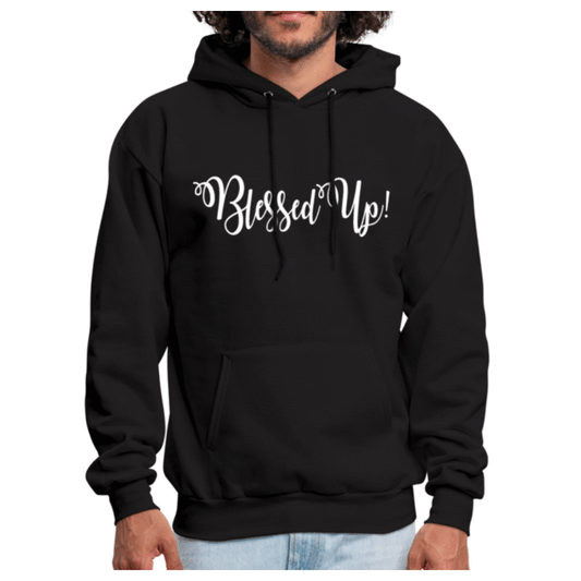 Mens Hoodie - Pullover Hooded Sweatshirt - Graphic/Blessed Up