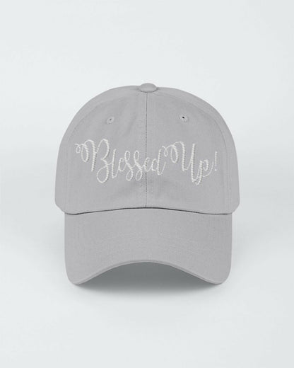 Blessed Up White Graphic Text Style Yupoong Adult 6 Panel Structured