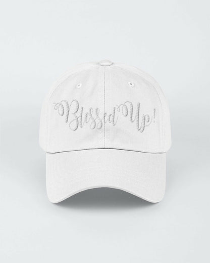 Blessed Up White Graphic Text Style Yupoong Adult 6 Panel Structured