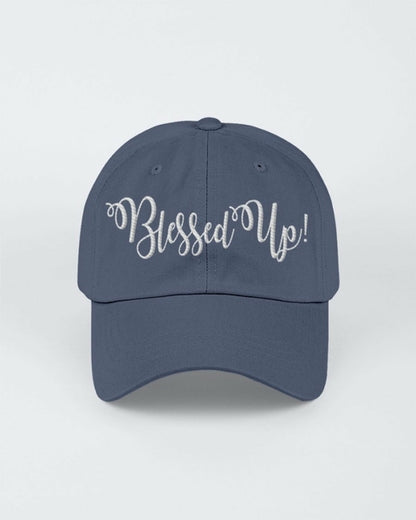 Blessed Up White Graphic Text Style Yupoong Adult 6 Panel Structured