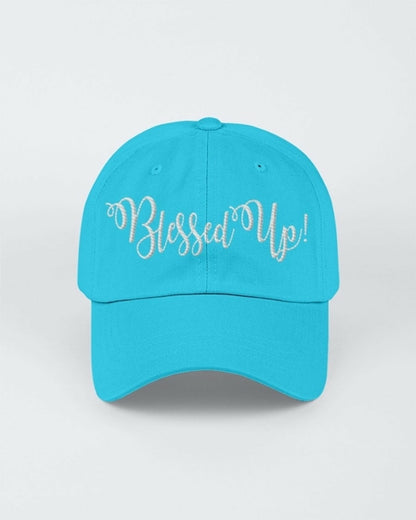 Blessed Up White Graphic Text Style Yupoong Adult 6 Panel Structured
