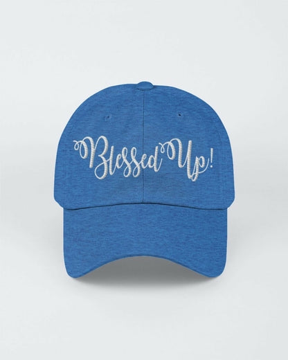 Blessed Up White Graphic Text Style Yupoong Adult 6 Panel Structured