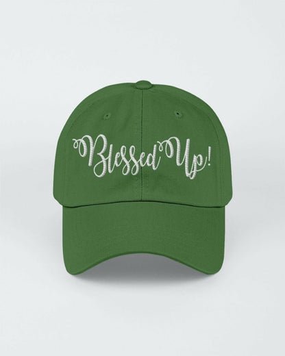 Blessed Up White Graphic Text Style Yupoong Adult 6 Panel Structured