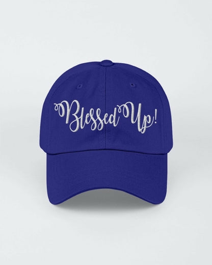 Blessed Up White Graphic Text Style Yupoong Adult 6 Panel Structured