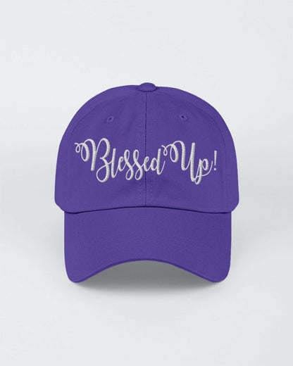 Blessed Up White Graphic Text Style Yupoong Adult 6 Panel Structured