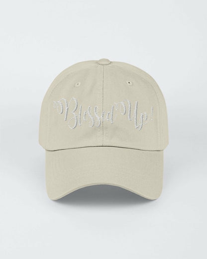 Blessed Up White Graphic Text Style Yupoong Adult 6 Panel Structured