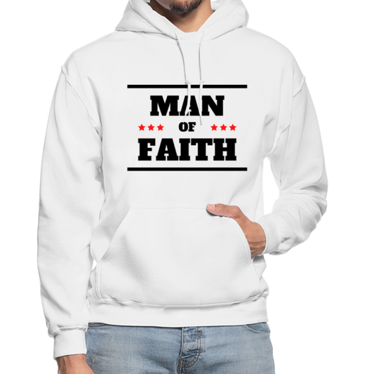 Mens Hoodie - Pullover Hooded Sweatshirt - Graphic/Man of Faith