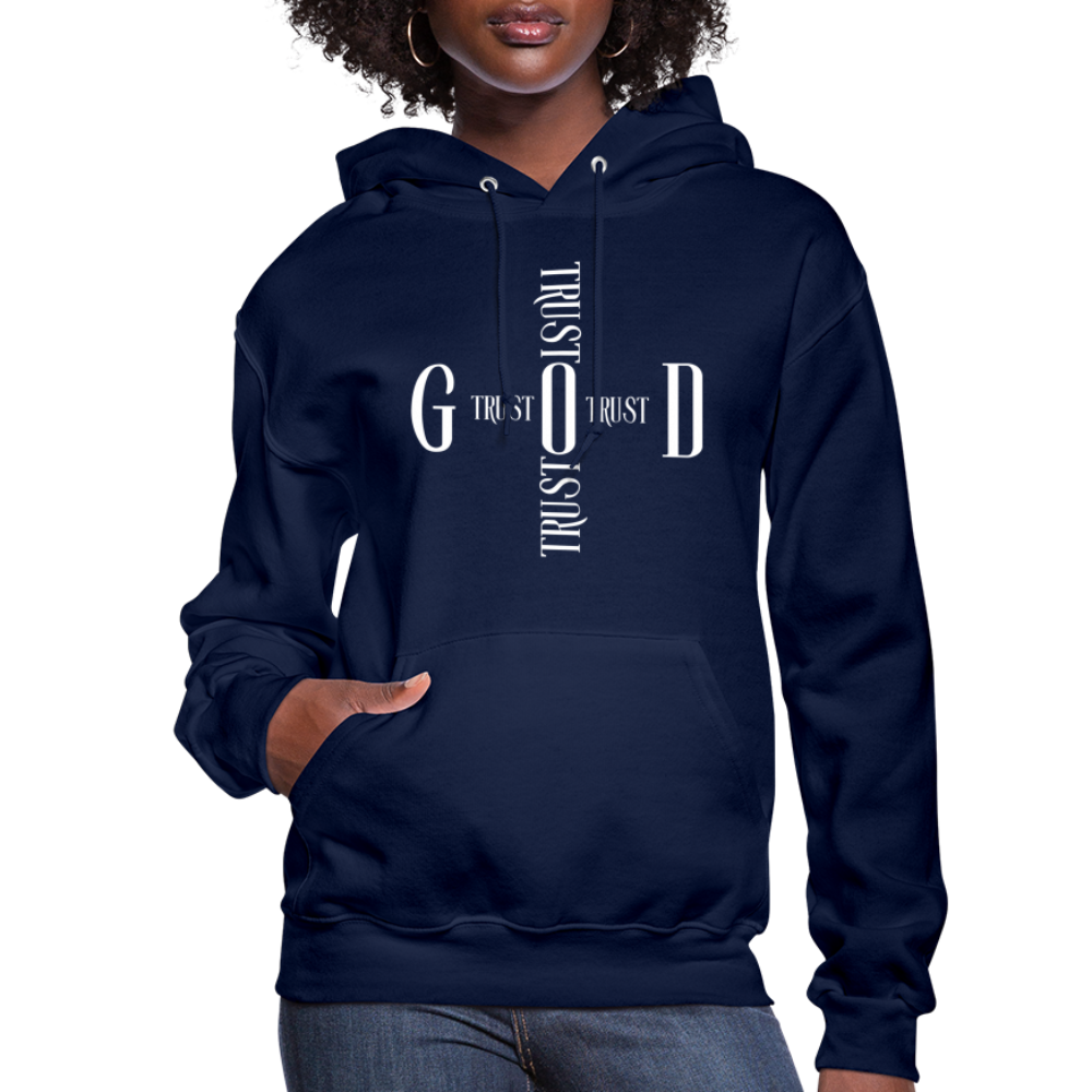 Womens Hoodie, Trust God Cross
