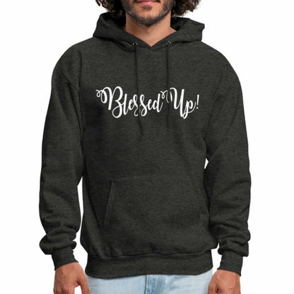 Mens Hoodie - Pullover Hooded Sweatshirt - Graphic/Blessed Up