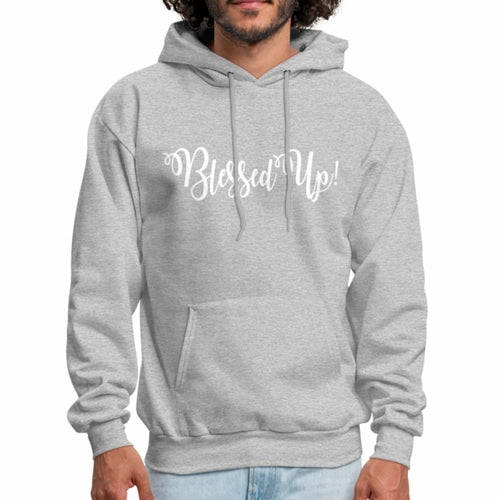 Mens Hoodie - Pullover Hooded Sweatshirt - Graphic/Blessed Up