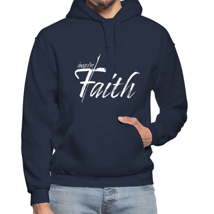 Mens Hoodie - Pullover Hooded Sweatshirt - Graphic/Inspire Faith