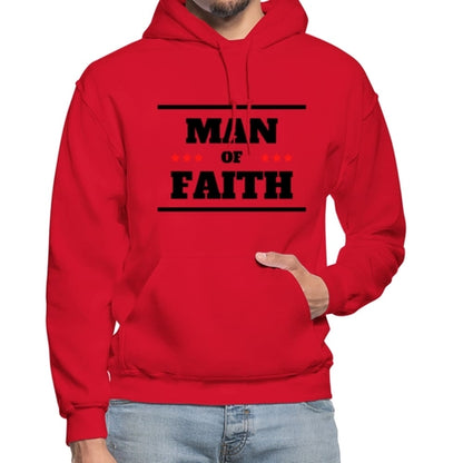 Mens Hoodie - Pullover Hooded Sweatshirt - Graphic/Man of Faith